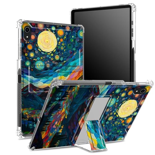 Schutzhülle für iPad 11. Generation 2023, iPad 10. Generation 2022, 27,7 cm (11 Zoll), mit Stifthalter, transparente Rückseite mit brillanter Nacht, Eckenschutz, stoßfeste Abdeckung mit hartem Ständer von BWEGRHE