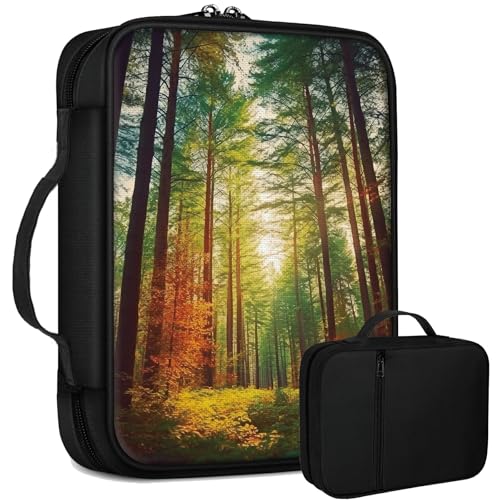 Sunshine Tree Bibeltasche, groß, für Damen und Herren, multifunktionale Kirchentasche, Bibelschutz mit Griff, Reißverschlusstasche, christliches Geschenk, Bibelstudium Sunshine Tree Bibeltasche, groß, für Damen und Herren, multifunktionale Kirchentasche, Bibelschutz mit Griff, Reißverschlusstasche, christliches Geschenk, Bibelstudium von BWEGRHE