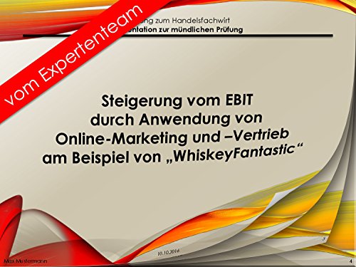 Handelsfachwirt Präsentation HFW – IHK EBIT/Marktposition/Marketing/Vertrieb 31 von BWL-Coach