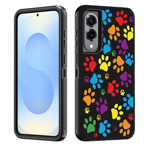 BWOOLL Schutzhülle für Samsung Galaxy S25 Edge, strapazierfähig, 3-in-1-Hybrid-Hart-PC und weiches Silikon, stoßfest, Fallschutz für Galaxy S25 Edge 5G, 17 cm (6,7 Zoll) 2025, bunte von BWOOLL