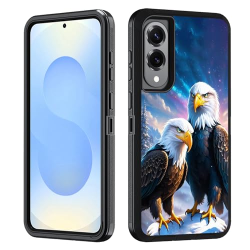 BWOOLL Schutzhülle für Samsung Galaxy S25 Edge, strapazierfähig, 3-in-1-Hybrid-Hart-PC und weiches Silikon, stoßfest, Fallschutz für Galaxy S25 Edge 5G 6,7 Zoll 2025, Amerikanischer Weißkopfseeadler BWOOLL Schutzhülle für Samsung Galaxy S25 Edge, strapazierfähig, 3-in-1-Hybrid-Hart-PC und weiches Silikon, stoßfest, Fallschutz für Galaxy S25 Edge 5G 6,7 Zoll 2025, Amerikanischer Weißkopfseeadler von BWOOLL