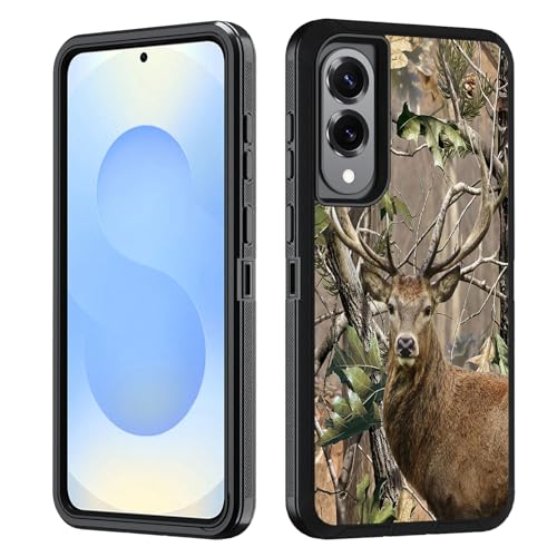 BWOOLL Schutzhülle für Samsung Galaxy S25 Edge, strapazierfähig, 3-in-1-Hybrid-Hart-PC & weiches Silikon, stoßfest, Fallschutz für Galaxy S25 Edge 5G 6,7 Zoll 2025, Dschungel-Camouflage-Hirsch BWOOLL Schutzhülle für Samsung Galaxy S25 Edge, strapazierfähig, 3-in-1-Hybrid-Hart-PC & weiches Silikon, stoßfest, Fallschutz für Galaxy S25 Edge 5G 6,7 Zoll 2025, Dschungel-Camouflage-Hirsch von BWOOLL