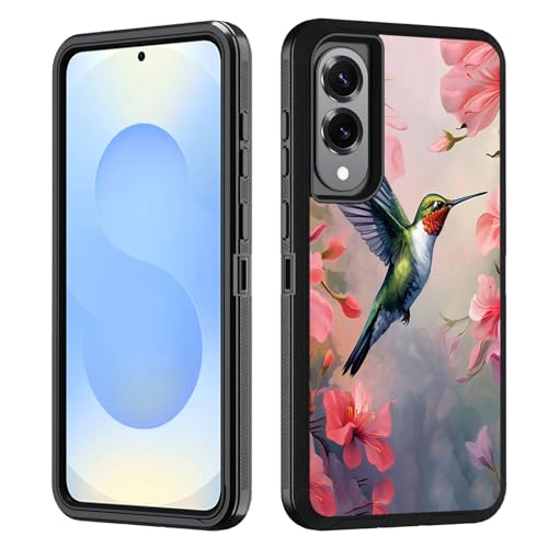 BWOOLL Schutzhülle für Samsung Galaxy S25 Edge, strapazierfähig, 3-in-1-Hybrid-Hart-PC & weiches Silikon, stoßfest, Fallschutz für Galaxy S25 Edge 5G 6,7 Zoll 2025, Kolibri-Blumen BWOOLL Schutzhülle für Samsung Galaxy S25 Edge, strapazierfähig, 3-in-1-Hybrid-Hart-PC & weiches Silikon, stoßfest, Fallschutz für Galaxy S25 Edge 5G 6,7 Zoll 2025, Kolibri-Blumen von BWOOLL