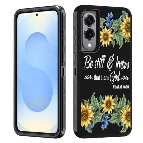BWOOLL Schutzhülle für Samsung Galaxy S25 Edge, strapazierfähig, 3-in-1-Hybrid-Hart-PC und weiches Silikon, stoßfest, Fallschutz für Galaxy S25 Edge 5G 6,7 Zoll 2025, Sonnenblumen-Zitat, Bibelvers BWOOLL Schutzhülle für Samsung Galaxy S25 Edge, strapazierfähig, 3-in-1-Hybrid-Hart-PC und weiches Silikon, stoßfest, Fallschutz für Galaxy S25 Edge 5G 6,7 Zoll 2025, Sonnenblumen-Zitat, Bibelvers von BWOOLL