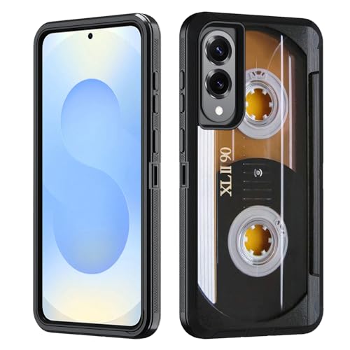 BWOOLL Schutzhülle für Samsung Galaxy S25 Edge, strapazierfähig, 3-in-1-Hybrid-Hart-PC & weiches Silikon, stoßfest, Fallschutz für Galaxy S25 Edge 5G 6,7 Zoll 2025, Vintage 80er Jahre Musikkassette BWOOLL Schutzhülle für Samsung Galaxy S25 Edge, strapazierfähig, 3-in-1-Hybrid-Hart-PC & weiches Silikon, stoßfest, Fallschutz für Galaxy S25 Edge 5G 6,7 Zoll 2025, Vintage 80er Jahre Musikkassette von BWOOLL
