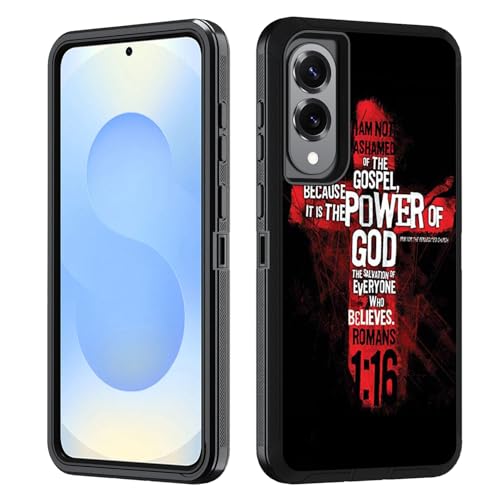 BWOOLL Schutzhülle für Samsung Galaxy S25 Edge 5G, strapazierfähig, 3-in-1-Hybrid-Hart-PC und weiches Silikon, stoßfest, Fallschutz für Galaxy S25 Edge 5G, 17 cm (6,7 Zoll), christliches Kreuz von BWOOLL