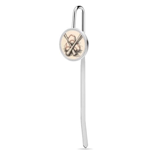 Elegante, handgezeichnete Baseballschläger bedruckte Metall-Lesezeichen – ein Muss für Buchliebhaber zu jedem Anlass: Valentinstag, Muttertag und mehr Elegante, handgezeichnete Baseballschläger bedruckte Metall-Lesezeichen – ein Muss für Buchliebhaber zu jedem Anlass: Valentinstag, Muttertag und mehr von BWQMNT