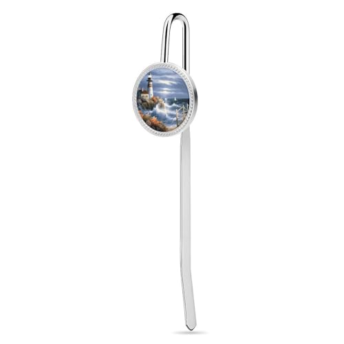 Elegante Lesezeichen aus Metall mit Leuchtturm-Diamant-Malerei, ein Muss für Buchliebhaber zu jedem Anlass: Valentinstag, Muttertag und mehr Elegante Lesezeichen aus Metall mit Leuchtturm-Diamant-Malerei, ein Muss für Buchliebhaber zu jedem Anlass: Valentinstag, Muttertag und mehr von BWQMNT