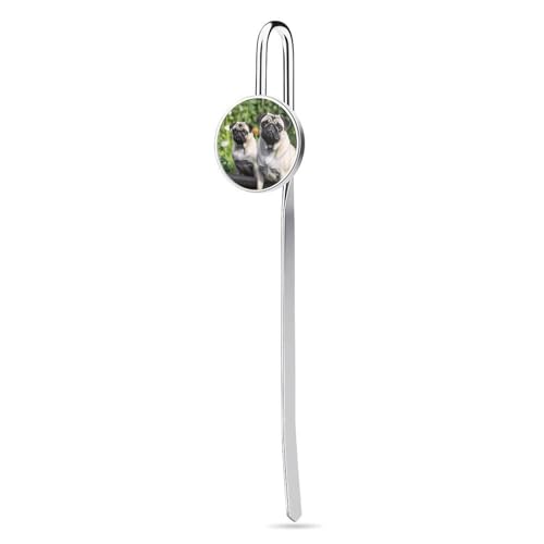 Elegante Lesezeichen aus Metall mit Mops-Motiv im Garten – ein Muss für Buchliebhaber zu jedem Anlass: Valentinstag, Muttertag und mehr Elegante Lesezeichen aus Metall mit Mops-Motiv im Garten – ein Muss für Buchliebhaber zu jedem Anlass: Valentinstag, Muttertag und mehr von BWQMNT