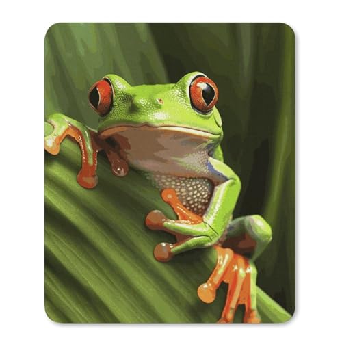 Quadratisches Mauspad mit rutschfester Gummiunterseite, geeignet für Baumfrosch, bequemes Mauspad für E-Sport, Gaming, Büros Quadratisches Mauspad mit rutschfester Gummiunterseite, geeignet für Baumfrosch, bequemes Mauspad für E-Sport, Gaming, Büros von BWQMNT