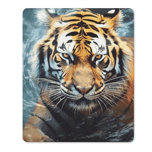 Quadratisches Mauspad mit rutschfester Gummiunterseite, geeignet für Cool Tiger, bequemes Mauspad für E-Sport, Gaming, Büros Quadratisches Mauspad mit rutschfester Gummiunterseite, geeignet für Cool Tiger, bequemes Mauspad für E-Sport, Gaming, Büros von BWQMNT