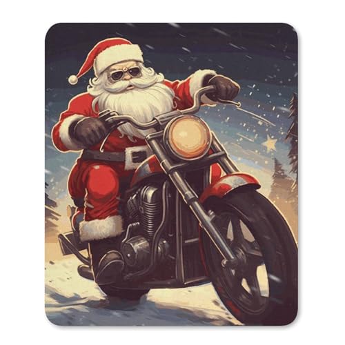 Quadratisches Mauspad mit rutschfester Gummiunterseite, geeignet für Weihnachtsmann, Biker, Reiten, bequemes Mauspad für E-Sport, Gaming, Büros Quadratisches Mauspad mit rutschfester Gummiunterseite, geeignet für Weihnachtsmann, Biker, Reiten, bequemes Mauspad für E-Sport, Gaming, Büros von BWQMNT