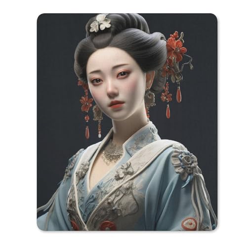 Quadratisches Mauspad mit rutschfester Gummiunterseite, geeignet für asiatische klassische Frauen, bequemes Mauspad für E-Sport, Gaming, Büros Quadratisches Mauspad mit rutschfester Gummiunterseite, geeignet für asiatische klassische Frauen, bequemes Mauspad für E-Sport, Gaming, Büros von BWQMNT