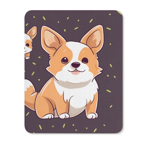 Quadratisches Mauspad mit rutschfester Gummiunterseite, geeignet für süßes Corgi, bequemes Mauspad für E-Sport, Gaming, Büros Quadratisches Mauspad mit rutschfester Gummiunterseite, geeignet für süßes Corgi, bequemes Mauspad für E-Sport, Gaming, Büros von BWQMNT