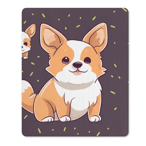 Quadratisches Mauspad mit rutschfester Gummiunterseite, geeignet für süßes Corgi, bequemes Mauspad für E-Sport, Gaming, Büros Quadratisches Mauspad mit rutschfester Gummiunterseite, geeignet für süßes Corgi, bequemes Mauspad für E-Sport, Gaming, Büros von BWQMNT
