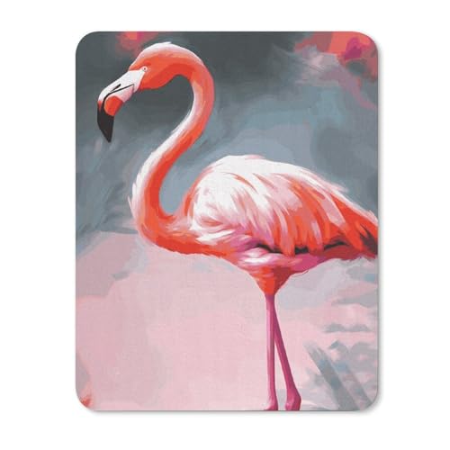 Quadratisches Mauspad mit rutschfester Gummiunterseite, geeignet zum Bemalen von Flamingo, bequemes Mauspad für E-Sport, Gaming, Büros Quadratisches Mauspad mit rutschfester Gummiunterseite, geeignet zum Bemalen von Flamingo, bequemes Mauspad für E-Sport, Gaming, Büros von BWQMNT
