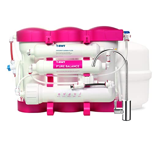 BWT Umkehrosmoseanlage P'URE Pink | Hochwertiges mit Magnesium mineralisiertes Wasser aus der Leitung | Für bis zu 5 Personen | AquaGreen Technologie | Einfache Installation | Mit Vor- und Nachfilter BWT Umkehrosmoseanlage P'URE Pink | Hochwertiges mit Magnesium mineralisiertes Wasser aus der Leitung | Für bis zu 5 Personen | AquaGreen Technologie | Einfache Installation | Mit Vor- und Nachfilter von BWT