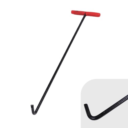 Schachthaken, Hebehaken, Vielseitiger Hebehaken for Rolltore im Lager, Tragbares Werkzeug for Heben von Abwasserdeckeln und Klärgruben (63 cm (24 3/4 Zoll))(83 cm (32 5/8")) von BWUHDKS