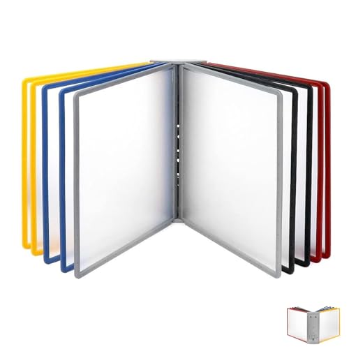 Wandmontiertes Referenzsystem, Wandmontiertes Referenzsystem, Desktop-Dokumentenhalter, 20 doppelseitige Anzeigetaschen, A4-Letter-Größe, PVC for Büro/Werkstatt Di Wandmontiertes Referenzsystem, Wandmontiertes Referenzsystem, Desktop-Dokumentenhalter, 20 doppelseitige Anzeigetaschen, A4-Letter-Größe, PVC for Büro/Werkstatt Di von BWUHDKS