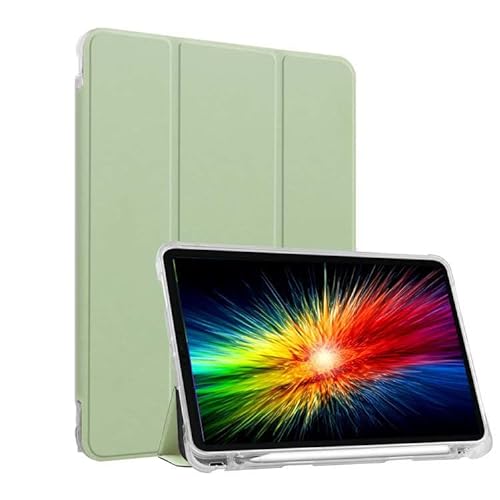 BXGH Case für iPad Pro 11 Zoll 2022 (4. Generation)/2021 (3. Generation)/2020 (2. Generation), iPad Smart Case, Timer zum Wecken/Schlafen - Matcha Green von BXGH