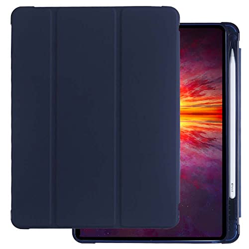 BXGH Hülle für iPad 11-Zoll (2022 / 2021 / 2020 / 2018 Modell, 1/2/3/4 Generation), Auto Wake/Sleep Cover(Marineblau) von BXGH