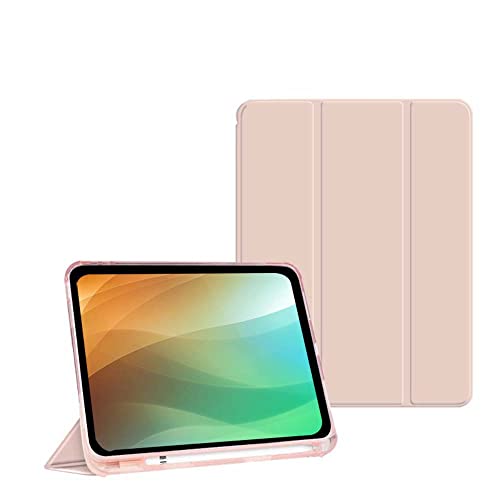 BXGH Schutzhülle für iPad Pro 11 Zoll 2022 (4. Generation)/2021 (3. Generation) mit Bleistifthalter, Trifold Stand Smart Case mit weicher TPU-Rückseite, Auto Wake/Sleep (Rosa) von BXGH