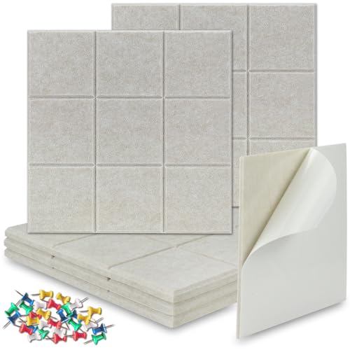 BXI Filz-Pinnwand - 30 x 30 x 0,9 cm 6 Stück Selbstklebende Visionstafel, Dickes, Stabiles Pinnbrett mit abgeschrägter Kante für Wanddekoration im Home Office und Klassenzimmer (Sudoku, Flaches Kamel) BXI Filz-Pinnwand - 30 x 30 x 0,9 cm 6 Stück Selbstklebende Visionstafel, Dickes, Stabiles Pinnbrett mit abgeschrägter Kante für Wanddekoration im Home Office und Klassenzimmer (Sudoku, Flaches Kamel) von BXI