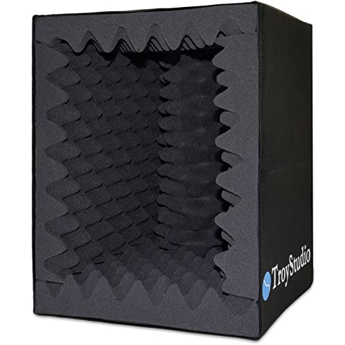 BXI Tragbare Gesangskabine, großes faltbares Mikrofon-Isolationsschild, Musikaufnahme-Studio, schallabsorbierende Box, Schreibtisch und Ständer, Reflexionsfilter mit verdicktem, dichtem Akustikschaum BXI Tragbare Gesangskabine, großes faltbares Mikrofon-Isolationsschild, Musikaufnahme-Studio, schallabsorbierende Box, Schreibtisch und Ständer, Reflexionsfilter mit verdicktem, dichtem Akustikschaum von BXI