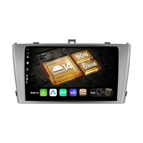 BXLIYER - [6G+128G, 8-Core] - Android 13 - Autoradio für Toyota Avensis (2009-2015) - Kabellos CarPlay/Android Auto - LED Kamera + MIC - IPS 9 Zoll 2 Din - DAB Lenkradsteuerung Fast-Boot 360-CAM AHD von BXLIYER