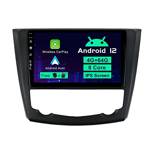 BXLIYER Android 12 IPS Autoradio Passt für Renault Kadjar (2015-2019) - Eingebaut Carplay/Android Auto/DSP - LED Kamera + MIC - 4G+64G - DAB 360-Camera Lenkradsteuerung Fast-Boot WiFi - 2 Din 9 Zoll von BXLIYER
