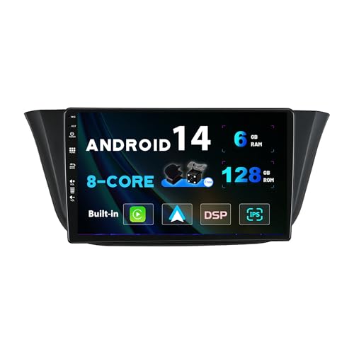 BXLIYER Android 13-6G+128G - IPS Autoradio Passt für Iveco Daily VI (2014-2021) - Eingebaut Carplay/Android Auto/DSP - LED Kamera + MIC - DAB Lenkradsteuerung WiFi Fast-Boot 360-CAM - 2 Din 9 Zoll von BXLIYER