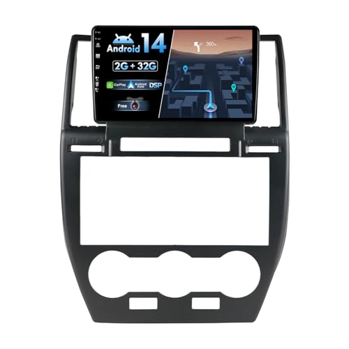 BXLIYER Android 14 IPS Autoradio Passt für Land Rover Freelander 2 (2007-2012) - Eingebautes CarPlay Android Auto - KOSTENLOS Rückfahrkamera - 2G+32G - 9 Zoll 2 Din - DSP DAB SWC 4G BT WiFi Fast-Boot von BXLIYER