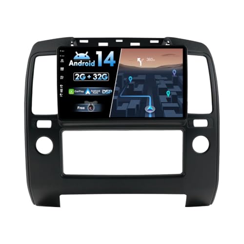 BXLIYER Android 13 IPS Autoradio Passt für Nissan Navara 3 D40 (2004-2010) - Eingebautes Kabellos CarPlay Android Auto - KOSTENLOS Kamera - 2G+32G - 9 Zoll 2 Din - DAB Lenkradsteuerung WiFi Fast-Boot von BXLIYER