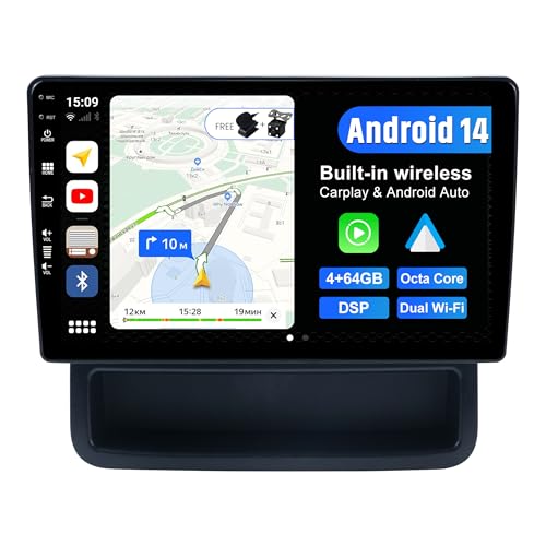 BXLIYER Android 14 Autoradio für Renault Trafic 2 / Opel Vivaro/Nissan Primastar (2006-2014) - 4G+64G - DSP/Carplay/Android Auto - LED Kamera + MIC - IPS 10.1 Zoll 2 Din - Lenkradsteuerung WiFi DAB von BXLIYER