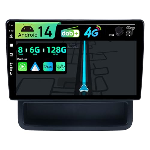 BXLIYER | Eingebaut 4G LTE DAB | Android 14 QLED Autoradio für Renault Trafic 2 / Opel Vivaro/Nissan Primastar (2006-2014) Radio GPS Navi| 6G+128G | CarPlay Android Auto | WiFi SWC DSP | 10.1 Zoll von BXLIYER
