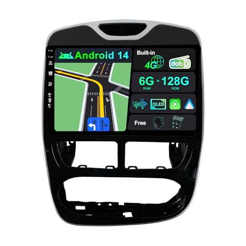 BXLIYER | Eingebaut 4G LTE & DAB | Android 14 QLED Autoradio für Renault CLIO (2013-2016 | 6G+128G | Carplay Android Auto | Kamera + MIC | Dual Band WiFi |Lenkradsteuerung | 10.1 Zoll | 8-Core 2 Din BXLIYER | Eingebaut 4G LTE & DAB | Android 14 QLED Autoradio für Renault CLIO (2013-2016 | 6G+128G | Carplay Android Auto | Kamera + MIC | Dual Band WiFi |Lenkradsteuerung | 10.1 Zoll | 8-Core 2 Din von BXLIYER