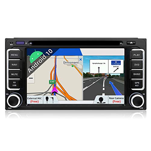 JOYX Android 10 Doppel Din Autoradio Passt für Toyota Car GPS Navigation | Rückfahrkamera KOSTENLOS | 2G+32G | 6.95 Zoll | Unterstützen Lenkradsteuerung 4G WiFi DAB+ Bluetooth5.0 Carplay MirrorLink von BXLIYER