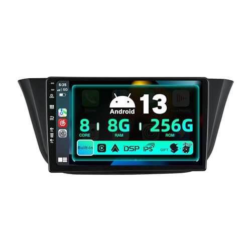 SXAUTO ¦ 8G+256G ¦ Android 13 IPS Autoradio für Iveco Daily VI (2014-2021) - Eingebaut Carplay/Android Auto/DSP - LED Kamera + MIC - DAB Lenkradsteuerung Fast-Boot 360-CAM WiFi - 2 Din 9 Zoll von BXLIYER