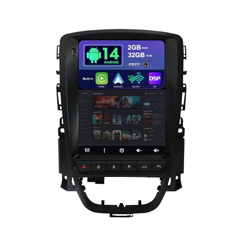 SXAUTO Android 14 IPS Autoradio für Opel Vauxhall Astra J Buick Excelle XT GT (2006-2016) - Eingebaut CarPlay/Android Auto - Kamera KOSTENLOS - 2G+32G - Lenkradsteuerung DAB Fast-boot - 2 Din 9.7 Zoll von BXLIYER