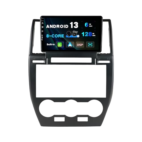 SXAUTO Android 13-6G+128G - IPS Autoradio für Land Rover Freelander 2 (2007-2012) - Eingebaut Carplay/Android Auto/DSP - LED Kamera + MIC - DAB Lenkradsteuerung Fast-Boot 360-Kamera - 2 Din 9 Zoll von BXLIYER