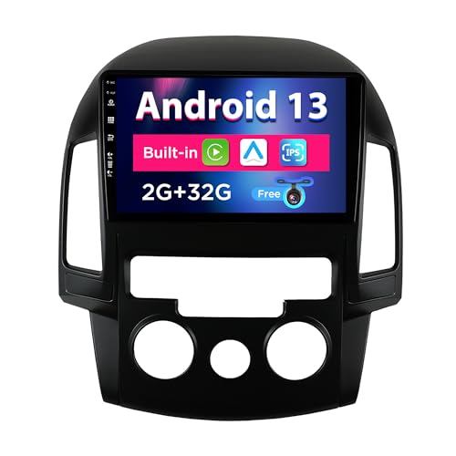 SXAUTO Android 13 IPS Autoradio Passt für Hyundai I30 (2006-2011) - Eingebaut CarPlay/Android Auto - Rückfahrkamera KOSTENLOS - 2G+32G - Lenkradsteuerung DAB Fast-Boot WiFi DSP - 2 Din 9 Zoll von BXLIYER