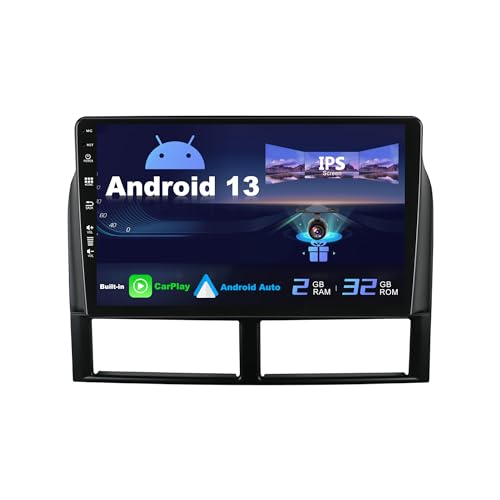 SXAUTO Android 13 IPS Autoradio für Jeep Grand Cherokee WJ (1998-2004) - Eingebaut CarPlay/Android Auto - Rückfahrkamera KOSTENLOS - 2G+32G - Lenkradsteuerung DAB Fast-Boot WiFi DSP - 2 Din 9 Zoll von BXLIYER