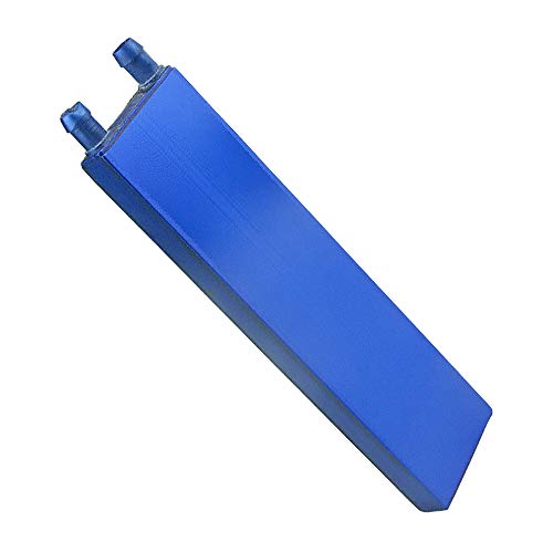 bxqinlenx Aluminium Wasserkühlung Block für CPU Grafikkarte Kühler Kühlkörper 41, 5 x 162 x 12 mm Blau von BXQINLENX