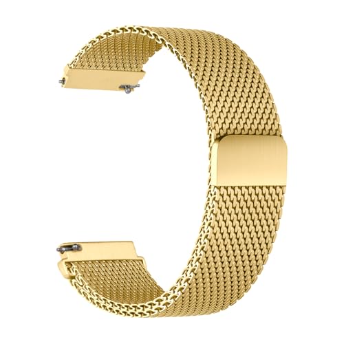 Milanaise Metall Armband für Samsung Galaxy Watch 7/6/5/4 44mm 40mm/Watch 4 6 Classic 47mm 43mm 46mm 42mm/5 Pro/3 41mm/FE Herren/Damen,Uhrenarmband 20mm Edelstahl Magnet Band für Garmin Vivoactive 5/3 von BXUXOHS