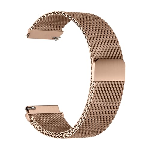 Milanaise Metall Armband für Garmin Venu 3 2/Forerunner 255 265/Vivoactive 4 Herren/Damen,Uhrenarmband 22mm Magnet Band für Samsung Galaxy Watch 3 45mm/Gear S3 Frontier,für Amazfit Balance/GTR 3 PRO von BXUXOHS