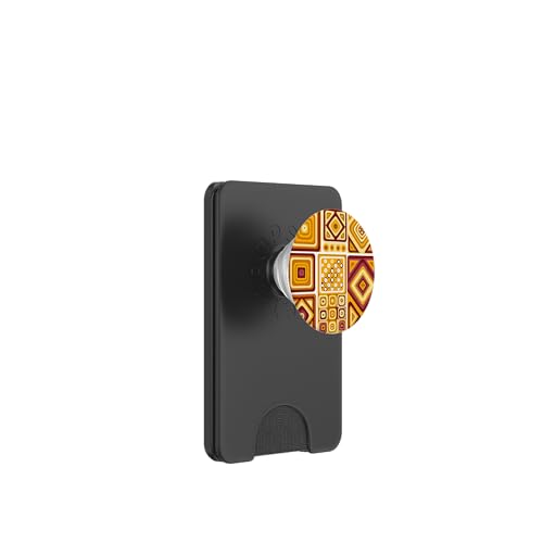 Geometrische Quadrate, orange und rot, mediterranes Muster PopSockets PopWallet für MagSafe Geometrische Quadrate, orange und rot, mediterranes Muster PopSockets PopWallet für MagSafe von BY CRADOX CREATIVE