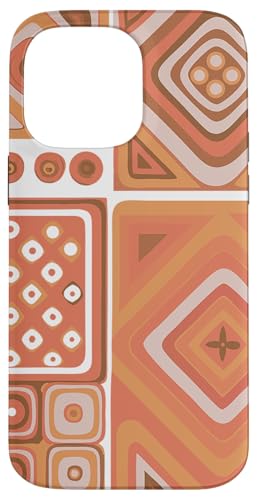 Geometrische Quadrate orange und weiß mediterranes Muster Hülle für iPhone 14 Pro Max Geometrische Quadrate orange und weiß mediterranes Muster Hülle für iPhone 14 Pro Max von BY CRADOX CREATIVE