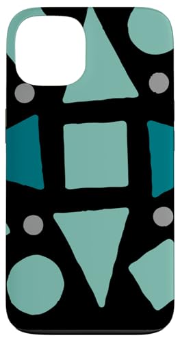 Geometrische abstrakte Dreiecke, Kreise und Quadrate, Blaugrün Hülle für iPhone 13 Geometrische abstrakte Dreiecke, Kreise und Quadrate, Blaugrün Hülle für iPhone 13 von BY CRADOX CREATIVE