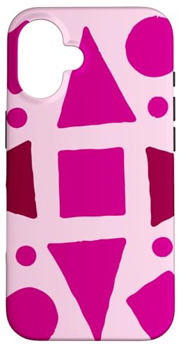 Geometrische abstrakte Dreiecke, Kreise und Quadrate, Rosa Hülle für iPhone 16 Geometrische abstrakte Dreiecke, Kreise und Quadrate, Rosa Hülle für iPhone 16 von BY CRADOX CREATIVE