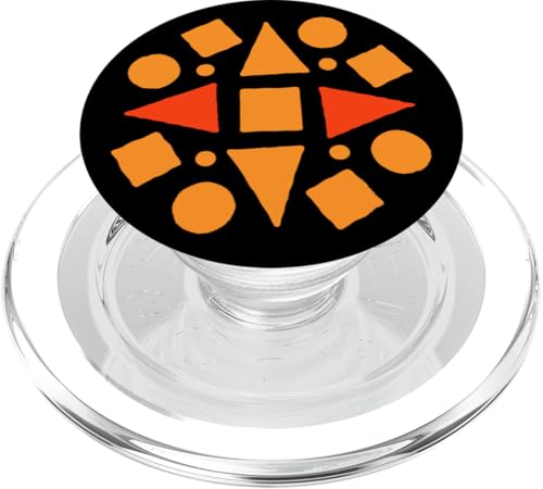 Geometrische abstrakte Dreiecke Kreise Quadrate Hellorange PopSockets PopGrip für MagSafe Geometrische abstrakte Dreiecke Kreise Quadrate Hellorange PopSockets PopGrip für MagSafe von BY CRADOX CREATIVE